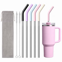 Premium Stainless Steel Straw Reusable Durable Rust Resistant Eco Friendly Drinking Straw For Daily Hydration | Random Color