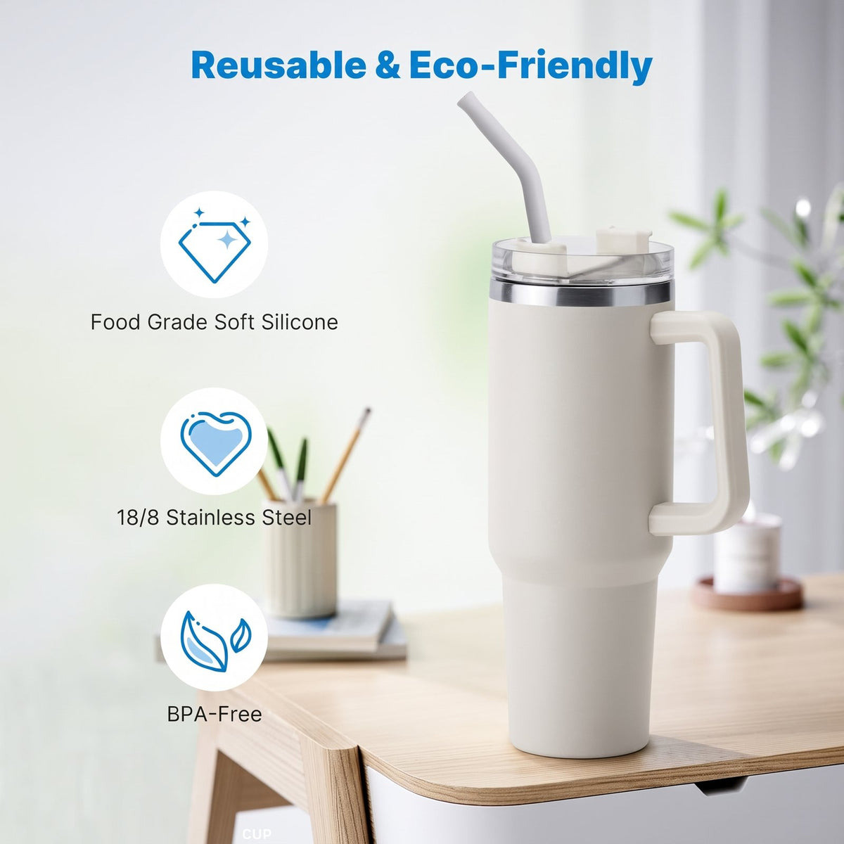 Premium Stainless Steel Straw Reusable Durable Rust Resistant Eco Friendly Drinking Straw For Daily Hydration | Random Color