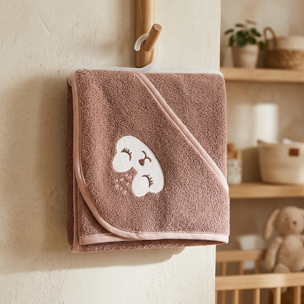 Premium Baby Hooded Towel – Soft & Comfortable Bath Towel for Newborns and Kids (Random Color)