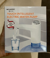Mclassic MD-03 Touch Intelligent Electric Water Pump – Rechargeable Automatic Dispenser For Bottled Water With One-Touch Operation (Random Color)