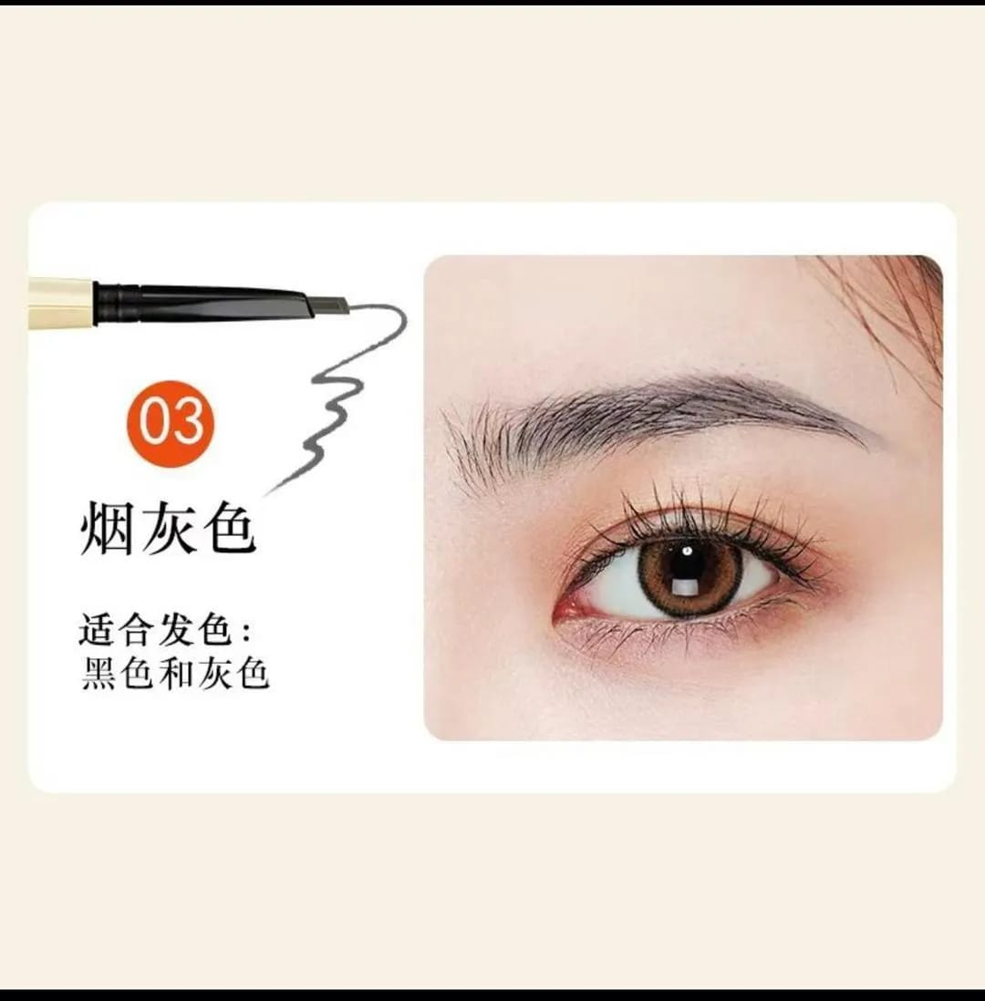 3 In 1 Eyebrow Pencil Brush And Razor - Compact Daily Grooming Tool