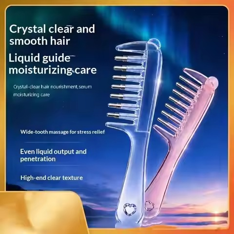 7 Teeths Scalp Massage & Relaxing Comb with Rolling Balls – Gentle Head Massager Comb for Scalp Massage, Hair Care & Relaxation | Hair Oil Comb