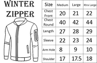 Men's Winter Bomber Zipper Jacket - Black (Edition 2) - L, Black