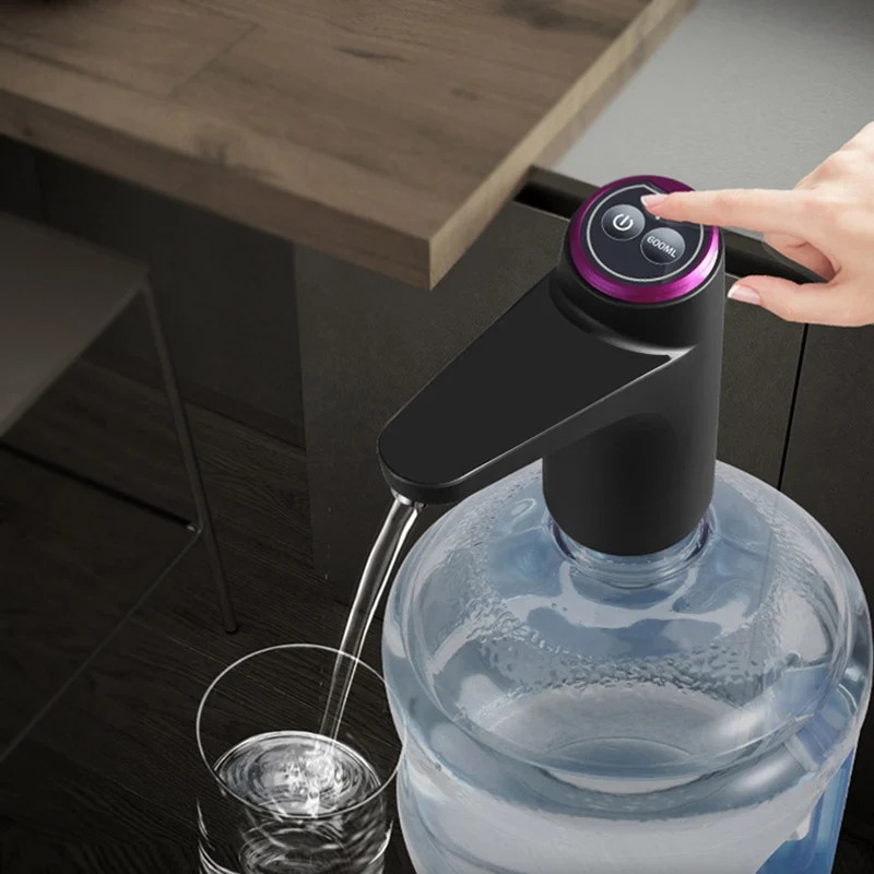 Touch Intelligent Electric Water Pump – Rechargeable Automatic Dispenser For Bottled Water With One -Touch Operation (Random Color)