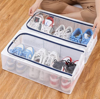 Non-woven Shoe Storage Box with Steel Frame