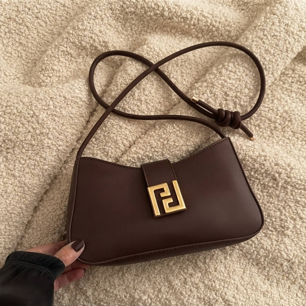 Stylish Brown Cross Body Handbag Casual Shoulder Bag For Everyday Use