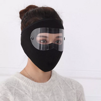 Windproof Anti Dust Full Face Masks Cycling Ski Breathable Masks Eye HD Anti Fog Goggles Hood Cover Winter Warm Hat Caps (random color) Rs 280