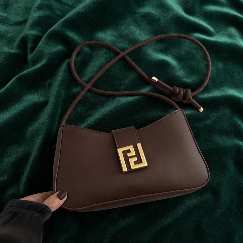 Stylish Brown Cross Body Handbag Casual Shoulder Bag For Everyday Use