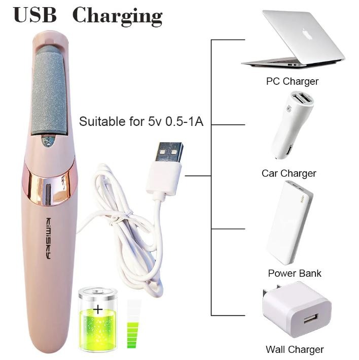 Rechargeable Electric Pedi Foot Filer – Effective Callus Remover for Soft, Smooth Feet